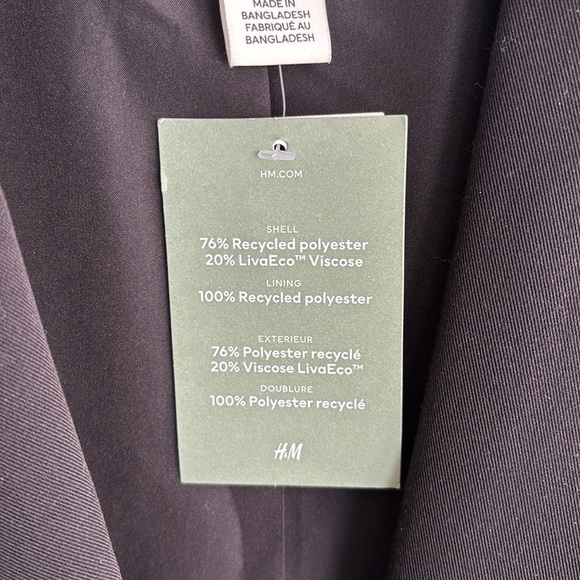 NWT H&M black blazer - Picture 9 of 9